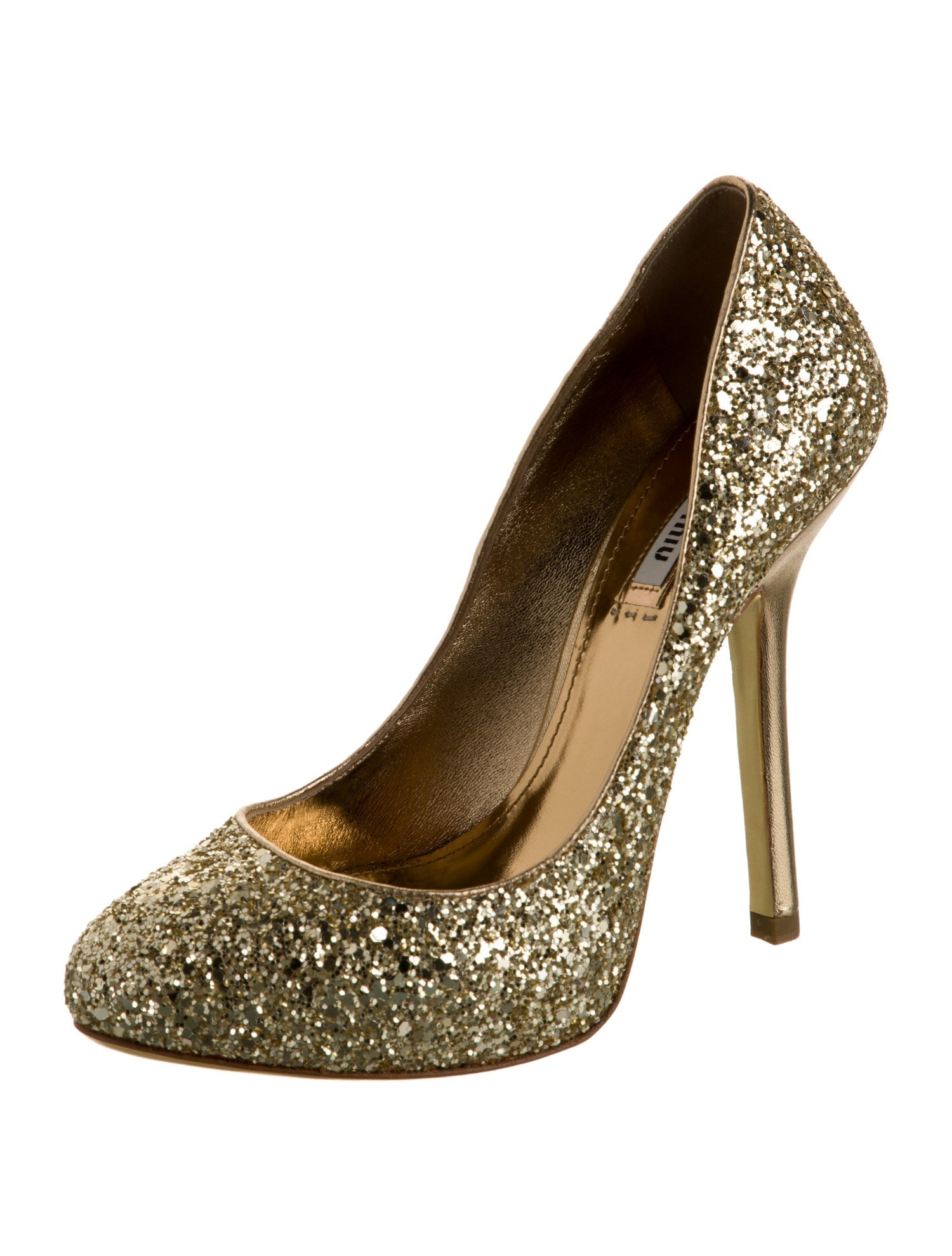 Miu Miu Glitter Glitter Accents Pumps